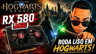 RYZEN 7 5700X3D + RX580 8GB em Hogwarts Legacy #live #brasil #hogwartslegacy