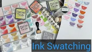 Distress Oxide Swatching