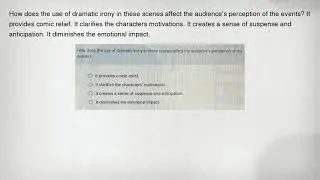 How does the use of dramatic irony in these scenes affect the audience's perception of the events? I