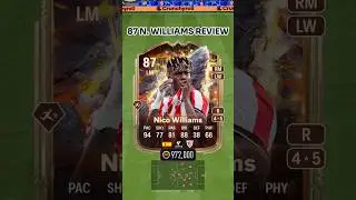 87 Cornerstones Nico Williams Review 🇪🇸🟠 Is He The Perfect Early Winger In FC26? #Shorts #FC26