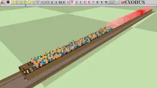 Evacuation Simulation of a train in a tunnel on fire &ndash; part 1 OWG train end doors