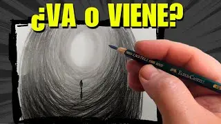 Cómo Dibujar una ILUSION OPTICA: ¿Entra o Sale de la Luz?