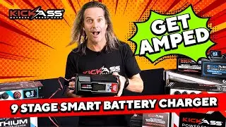 KickAss 12V 22Amp - 9-ступенчатое автоматическое интеллектуальное зарядное устройство для свинцов...