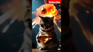 Cat&rsquo;s Revenge With Flying Eyes! 🐱👁️💥#CatVsDrone #CyberCat #LOLUnive #FishFight #EyeMissile #LU #fun