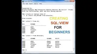 How to create a view in PL/SQL[new]