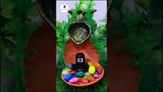 Water fountain shivling making at home  || Mahadev Water fountain || #art #clayart #diy