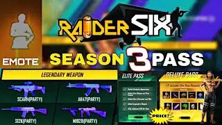 Season 3 Pass Review🔥 Raider Six🏁 || MythJx