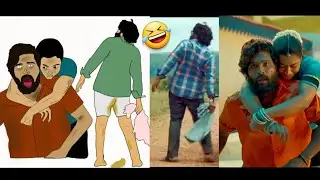 Saami Saami X Srivalli Full Mix Song Funny Meme Drawing 🤣🤣🤣 | Pushpa | Allu Arjun Rashmika Mandhana