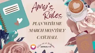 Plan With Me  - March Monthly Layout  - Kellofaplan Dashboard Planner