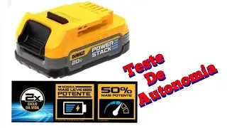 Bateria Powerstack 1.7 AH Dewalt. Teste de autonomia.
