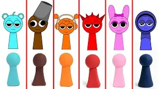 Incredibox Sprunki ASMR &ndash; Rainbow Clay Mixing with Raddy, Simon, Oren,  Brud | Relaxing Sounds