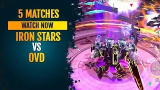 💪 Iron Stars vs OVD Clan Squad Battle (5 Battles) : War Robots WR