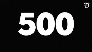 500 Second Countdown Timer (4K) | 8 Minute 20 Seconds Timer | How To | AJ AND DJ PRODUCTIONS