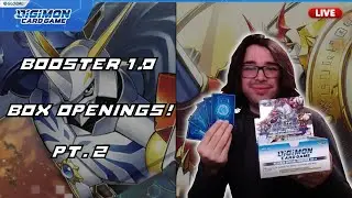Opening 2 more Pre-Release Booster Boxes of the Digimon Card Game!