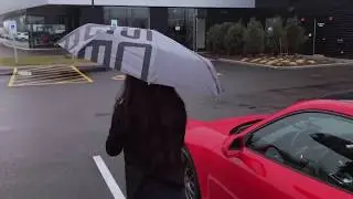 Porsche Compact Umbrella at The Porsche Exchange