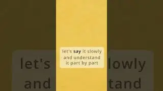How to make sentence step by step