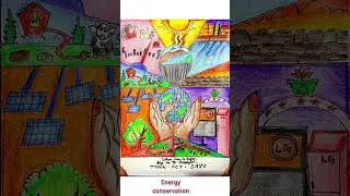 Energy conservation drawing✨ PAINTING COMPETITION IDEA#ytshorts #shorts #shortsfeed #thatlittlepuff