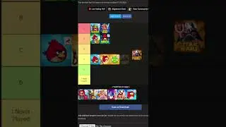 Angry Birds Games Tier List #angrybirds #tierlist