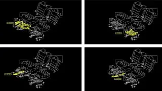 JDM Forester SG Rear Seat Sliders