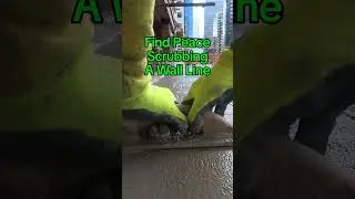 Scrubbing A high rise Core Wall #concrete #construction #highrise #subscribe #like #comment #share