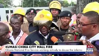Пожар уничтожил торговый центр China City Mall в Кумаси, уничтожив товары и здания.