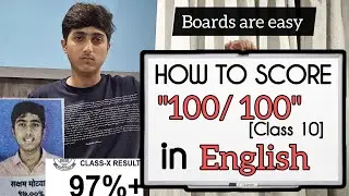 How I Scored 99+ in English Class 10 | CBSE Board 2025 Preparation stratergy 