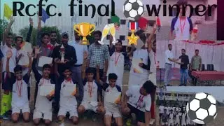 Ratlam city winar throphy........🏆🎖️🍾🥂 Rcfc. vs UFC..... football match ⚽🥂🍾