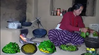 Traditional Wood-Fire Cooked || Local Rice, Lentils, Greens & Organic Tomato Pickle || 