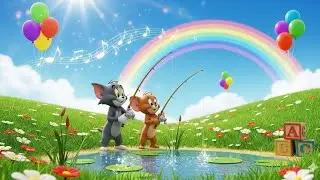 Red Elephant Meets Tom & Jerry 😂 | Monkey & Parrot Funny Cartoon Story
