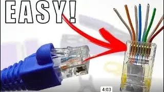 How to connect RG45  network patch cable (rg45 plug) | ethernet cable crimping