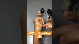 M.A.C NC42 vs Maybelline 228 #macfoundation  #maybellinefoundation
