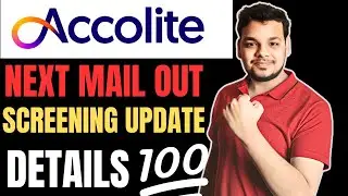 Accolite Hiring , Biggest Update | Accolite Assessment Mails | Next Step Screening Round | Results