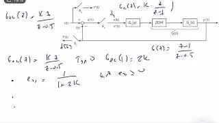 Discrete-Time-Systems - Steady State Error Example (Lecture 9 - Part II)