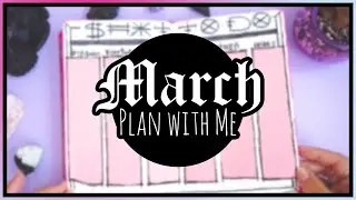 PLAN WITH ME || March 2020 || Alternative / Gothic Bullet Journal