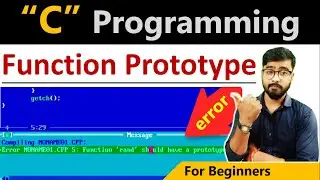 What is Function Prototype? | Function chapter in c language | by Rahul Chaudhary