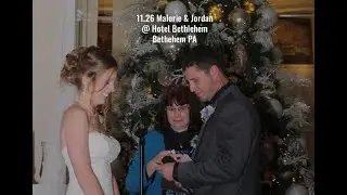 Weddings PA 11.26 Malorie & Jordan, Hotel Bethlehem, Bethlehem PA 04016