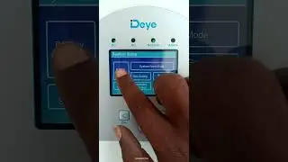 Deye Solar hybrid inverter with touch screen..
