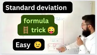 standard deviation formula trick 👉🏿 use data in a stepwise method & get the results.ungroupedd data