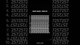 Test your vision - Can You Find 2S7? | Visual Test | MindCheck #shorts #brainteaser #findtheoddone