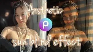 How to edit sun blind effect on photos using picsart app