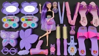 Satisfying with Unboxing Cute Purple Princess Makeup Play&nbsp;ASMR | Review Toys (no music)