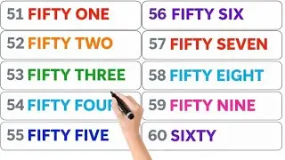 51&ndash;60 Numbers Counting & Spelling | Kids Learning Video 🧒📚