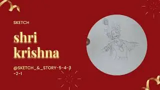Please subscribe 🥺 🙏 A Message from Lord Krishna | A Short Divine Sketch#myartistlife #animeart#art