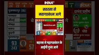 Bihar Election Vote Counting: #saharsa से #mahagathbandhan आगे #biharelectionresult #rajatsharma