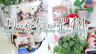 SUMMER DECORATE WITH ME // LIVING ROOM, DINING ROOM & COFFEE BAR // CHARLOTTE GROVE FARMHOUSE
