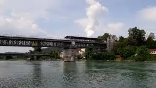 2023 Sanierung der &auml;ltesten Eisenbahn-Rheinbr&uuml;cke zwischen Waldshut und Koblenz/CH