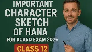 Character Sketch of Hana Class12th #charactersketch #class12english 
