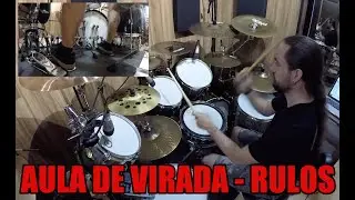 Viradas na bateria - Aprendendo Rulos com pedal duplo