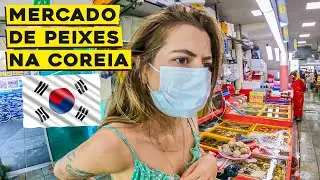 O CAÓTICO MERCADO DE PEIXES NA COREIA DO SUL