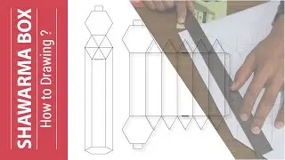 How to shawarma  box dieline illustrator | Box Design | Food Parcel Box Design| #DesignVision